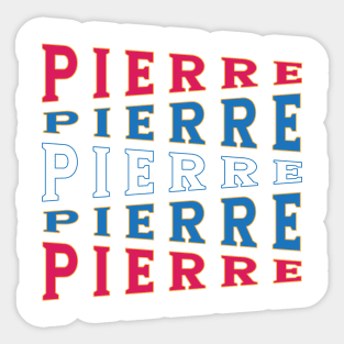 TEXT ART USA PIERRE Sticker